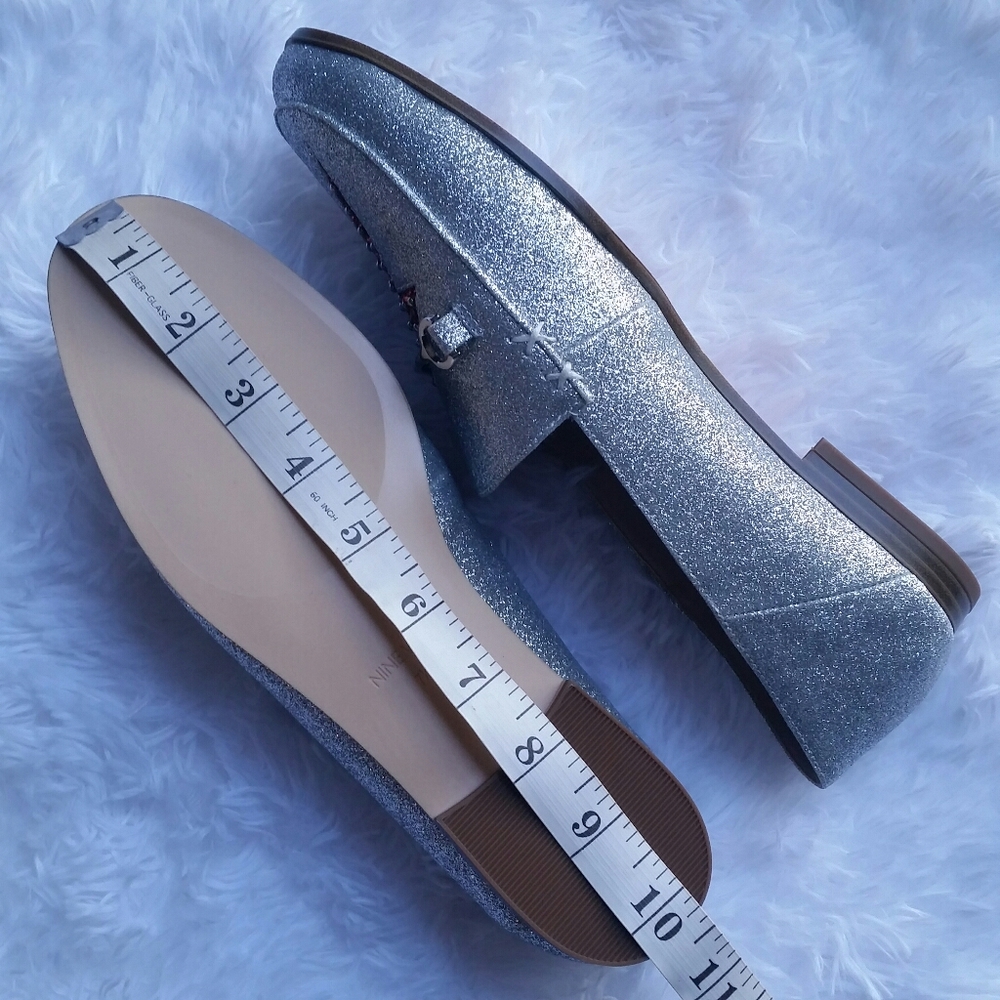 Nine West Lightning Bolt Glitter Loafers - Picture 7 of 8